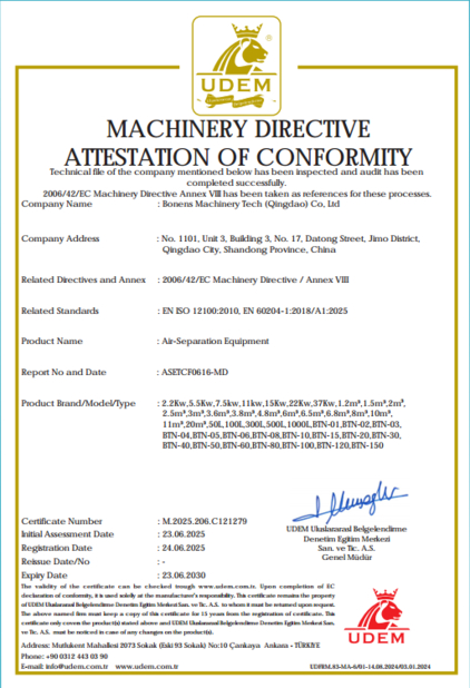 Bonens machinery Tech (Qingdao) company Ltd .